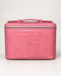 Faux Croc Vanity Case with initials