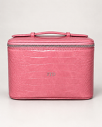 Faux Croc Vanity Case with initials