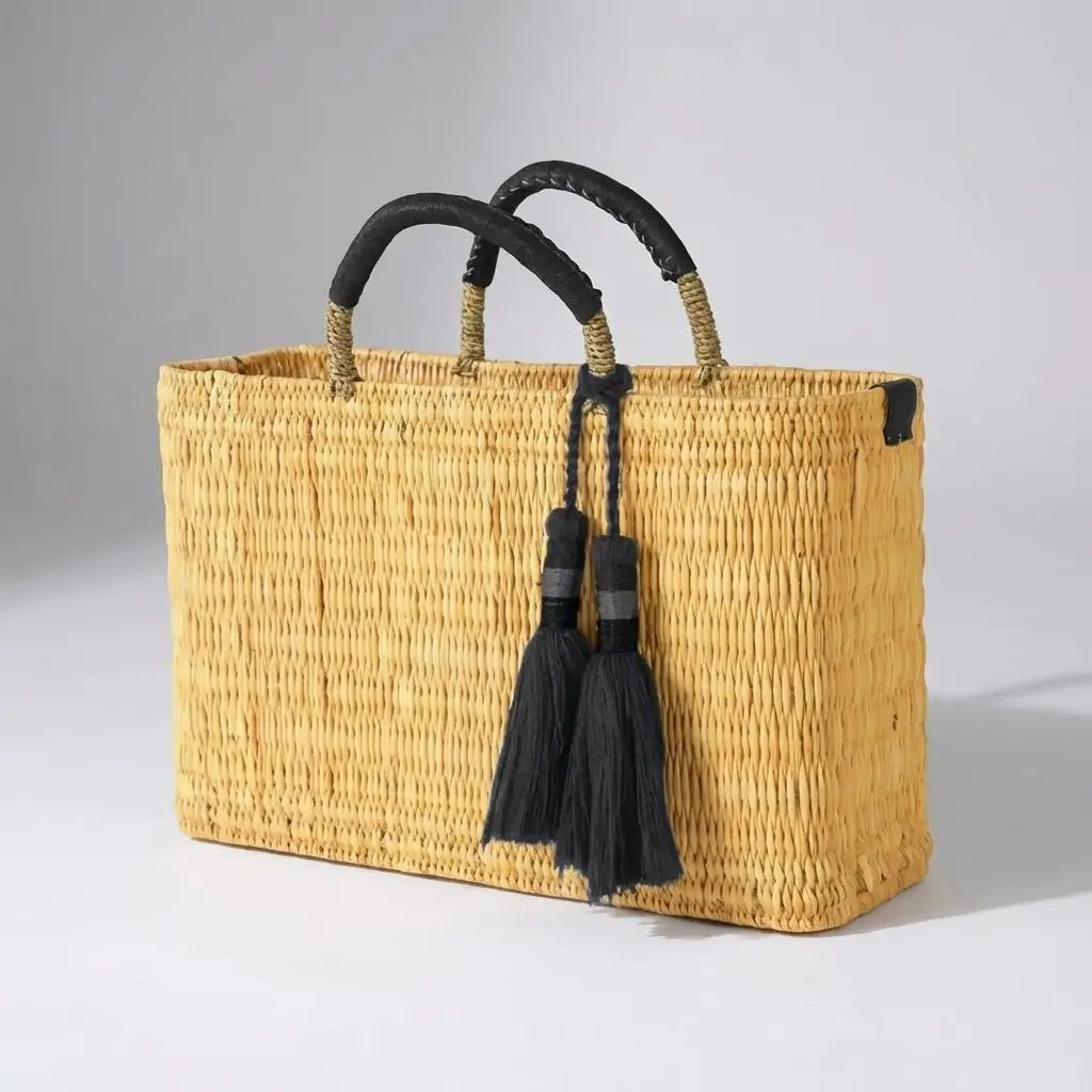 Beautiful Reed Basket with Tassle