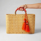 Beautiful Reed Basket with Tassle