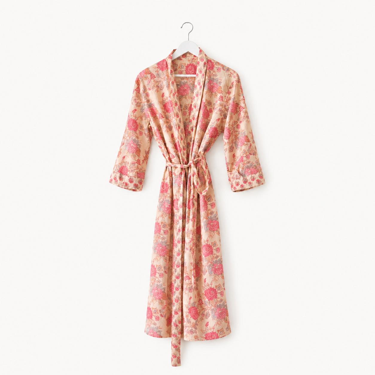 Cotton Print Dressing Gown