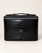 Faux Croc Vanity Case with initials