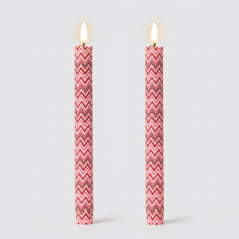 Battery Powered Candles - Red