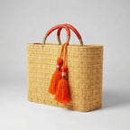 Beautiful Reed Basket with Tassle